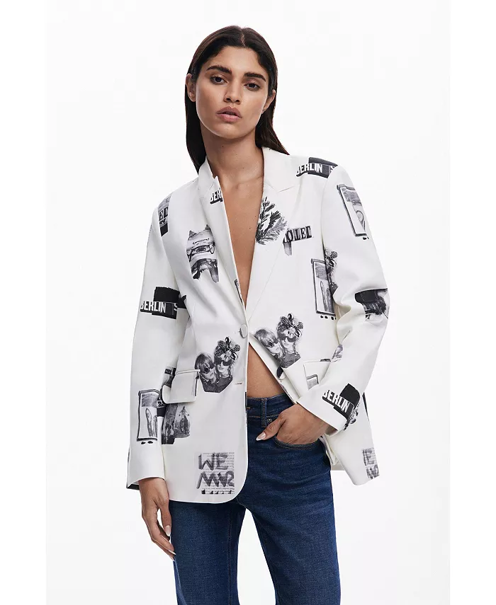 

Женский жакет Collage Desigual, белый