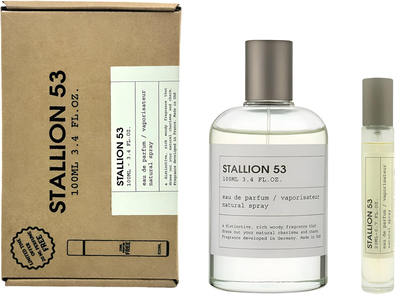 

Набор из 2 предметов Emper Stallion: 3,4 парфюмированной воды-спрея + 0,7 парфюмерной воды-спрея, прозрачный