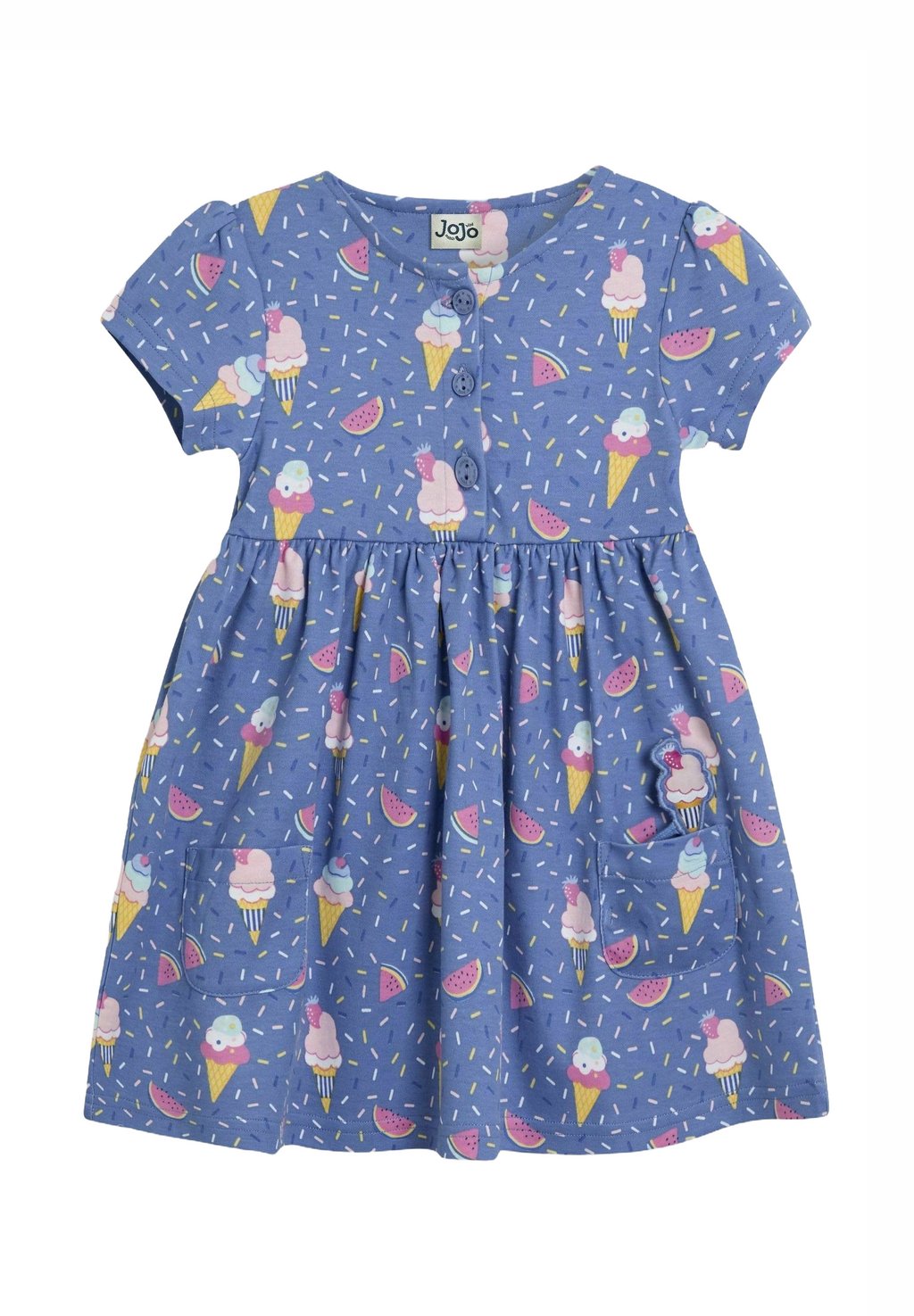 

Платье из джерси REGULAR FIT - BUTTON FRONT JoJo Maman Bébé, синий