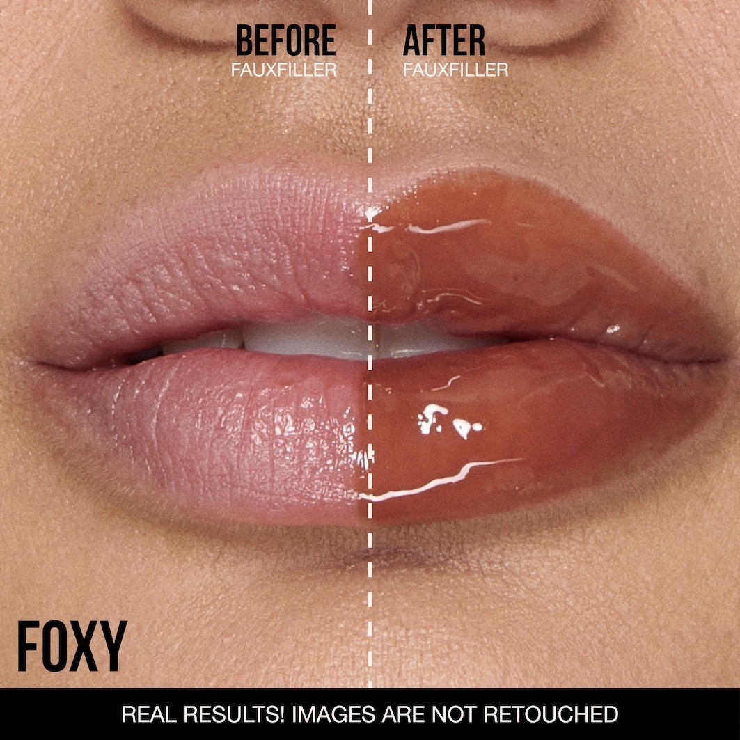 Блеск для губ Huda Beauty Faux Filler Extra Shine, foxy, 3.9 мл — фото 3
