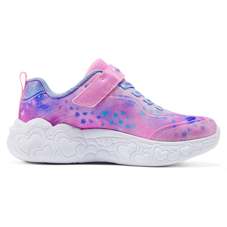 Skechers Kids Детские повседневные кроссовки S Lights розовые/фиолетовые — фото 2