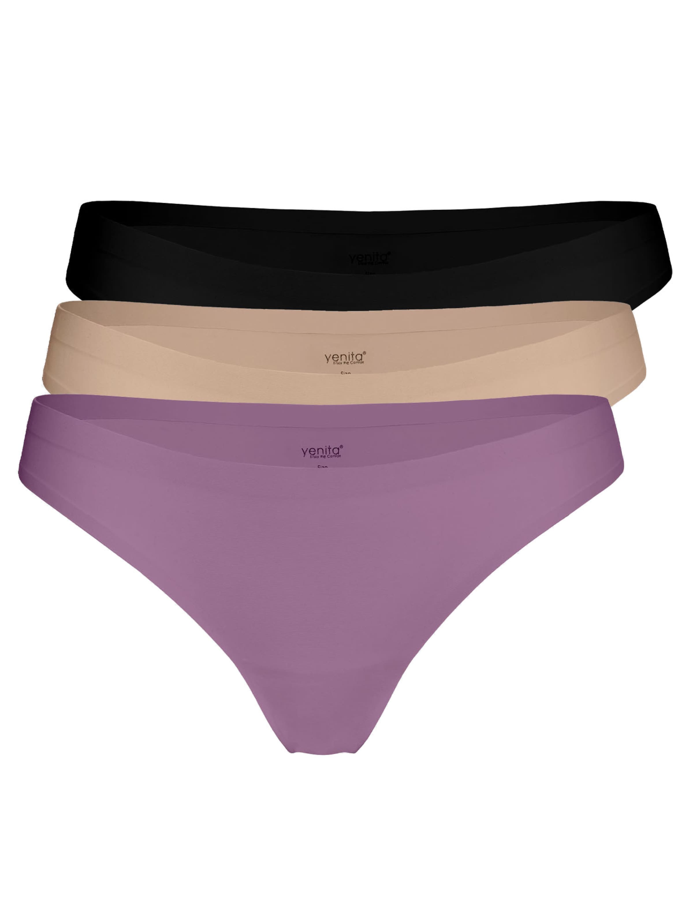 

Yenita Стринги 'Invisible' в цвете Taupe, Plum, Black