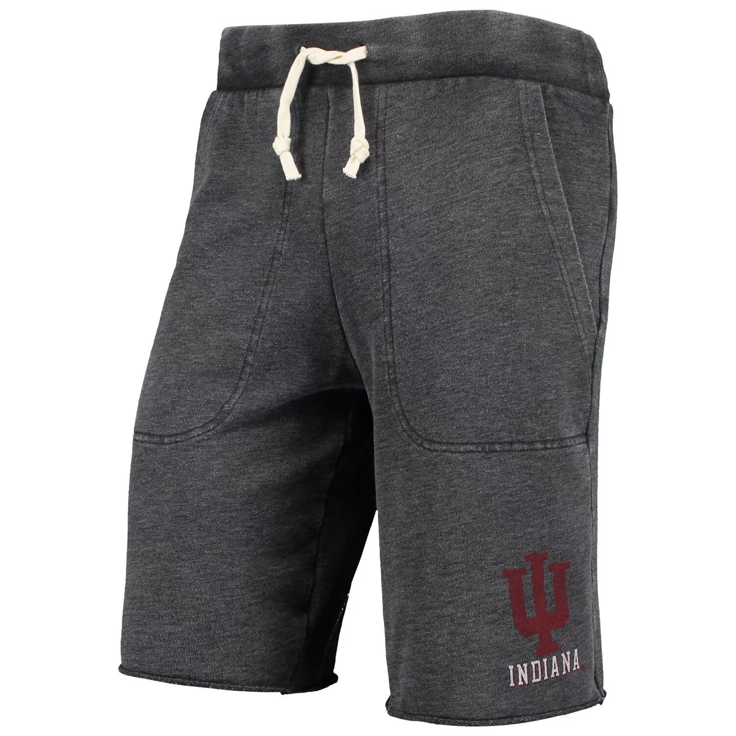 

Мужские черные альтернативные вещи с мелованным рисунком Indiana Hoosiers Victory Lounge Shorts