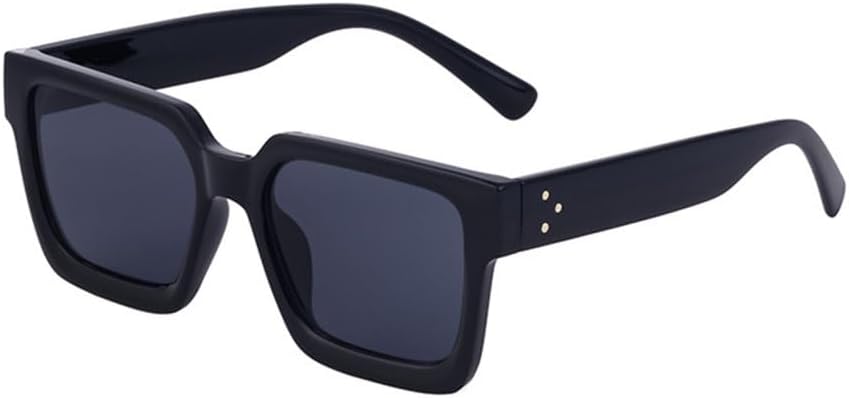 

Крупные квадратные солнцезащитные очки для женщин, модные винтажные очки в крупной оправе, мужские солнцезащитные очки для активного отдыха с защитой от УФ-излучения UV400 MTZJH, Black