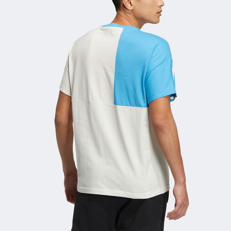 Футболка мужская синяя/белая Adidas Neo, синий — фото 3