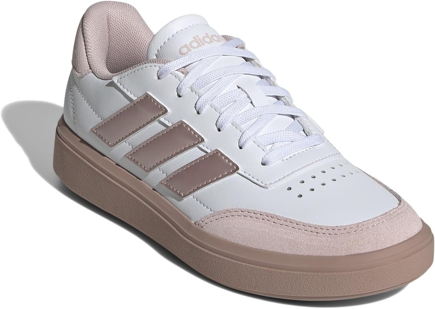 

Кроссовки adidas Kids Court Block Shoes, цвет White/Sandy Pink Metallic/Sandy Pink