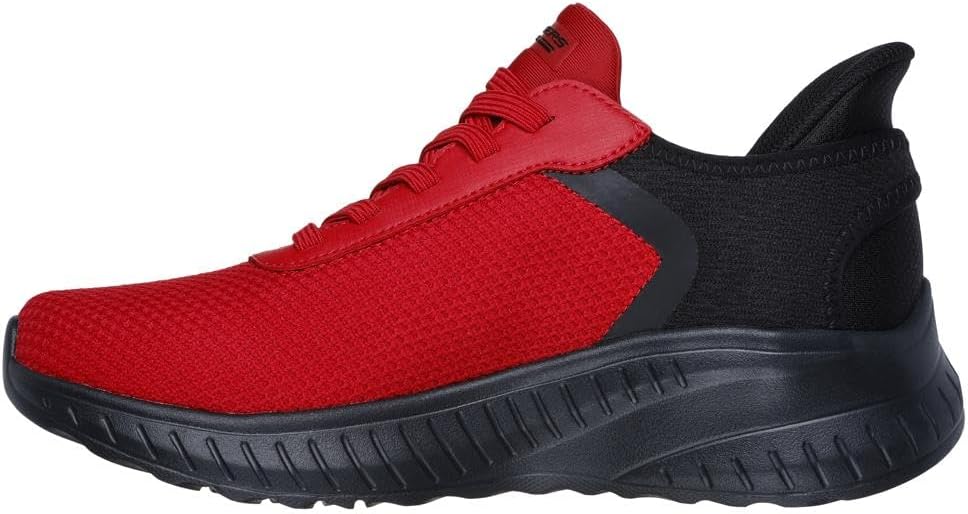 Мужские слипоны Skechers Bobs Squad Chaos - Solid Tour, красный — фото 4