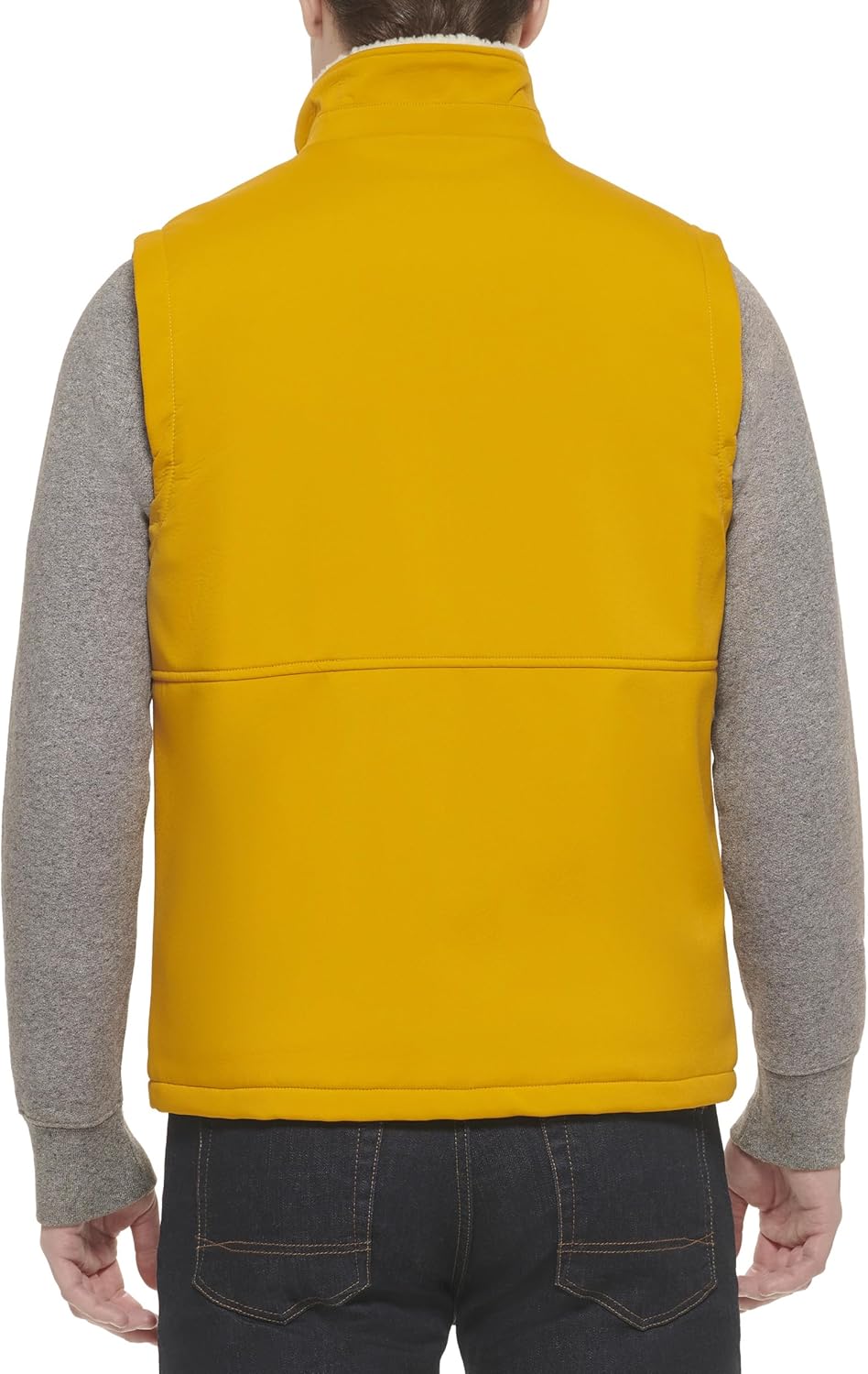 Мужской жилет Tommy Hilfiger с подкладкой из шерпы, Yellow Navy Multi — фото 4