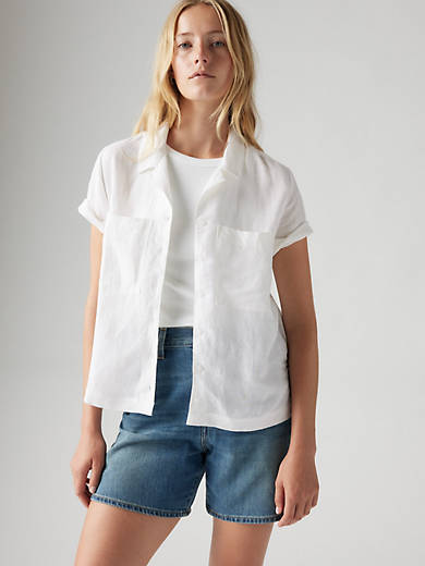 

Рубашка Sonny Linen Blend Camp Levi's, цвет Bright White