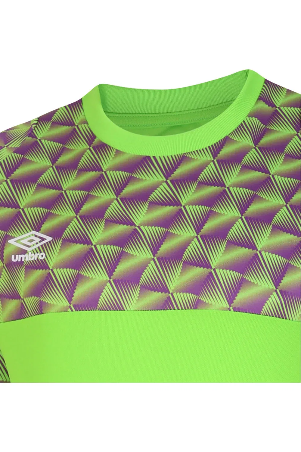 Футболка детская лонгслив Umbro, ярко-зеленый — фото 3