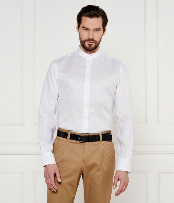 

Рубашка льняная Karl Lagerfeld Modern Fit, белый
