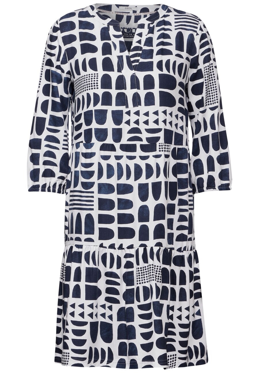 

Платье CECIL Dress, цвет Navy/Off white