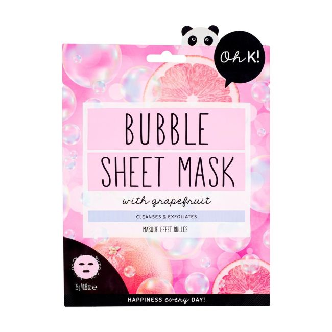 

Маска для лица Bubble с грейпфрутом Oh K!, 25 гр
