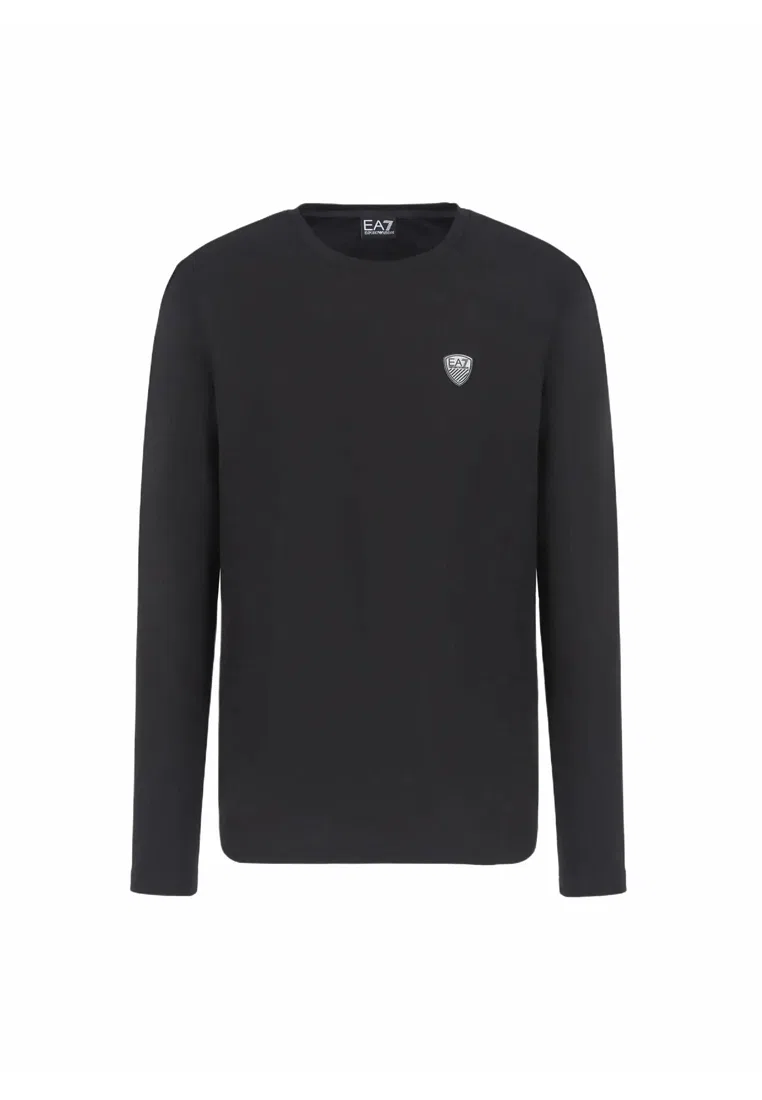 Футболка с длинным рукавом, черная, модель 8NPT17 PJRGZ Emporio Armani