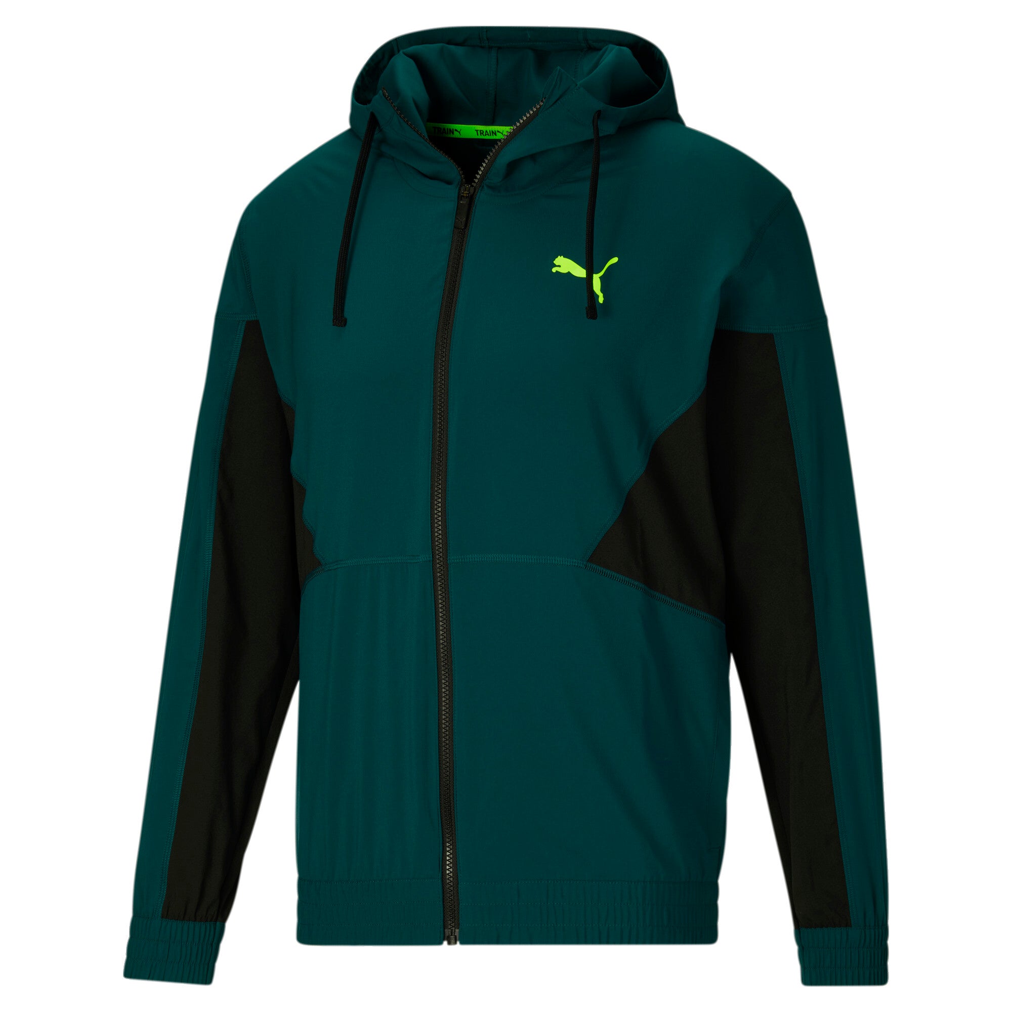 

PUMA Men's Fit Тканая мужская тренировочная куртка, цвет Varsity Green