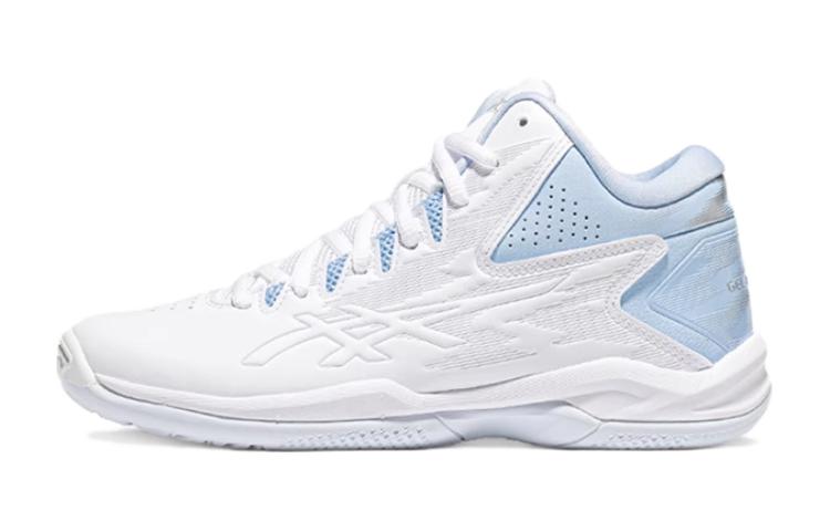 Детские баскетбольные кроссовки Gel Improve 2 Low Top бело-синие Kids' Asics — фото 2