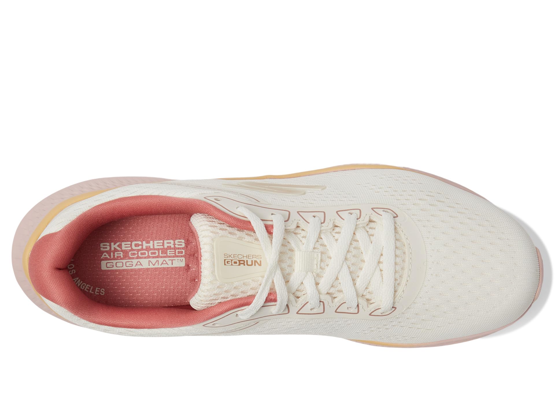 Кроссовки SKECHERS Go Run Consistent 2.0 Mile, цвет Natural/Pink — фото 2