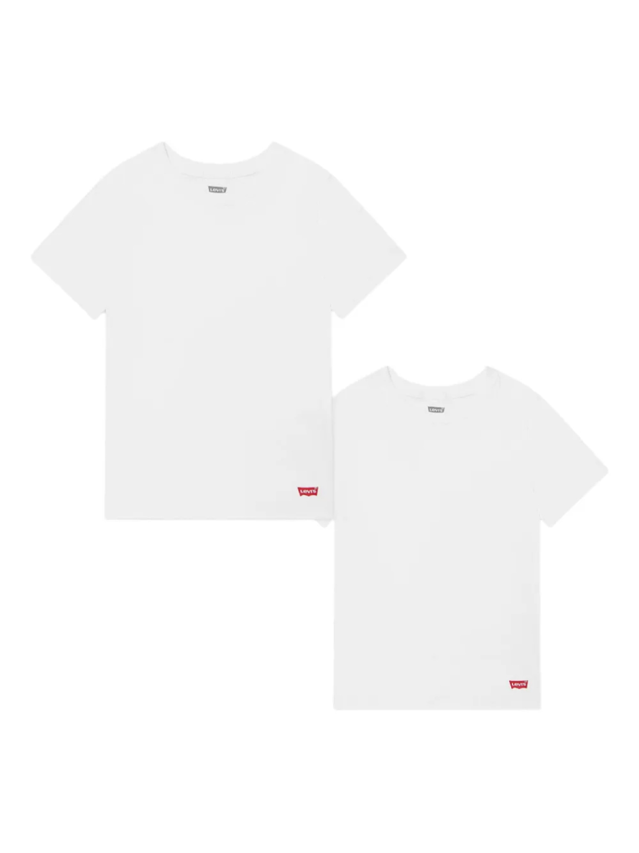 

Футболка Levi's Kids из хлопка (комплект из двух штук), белый