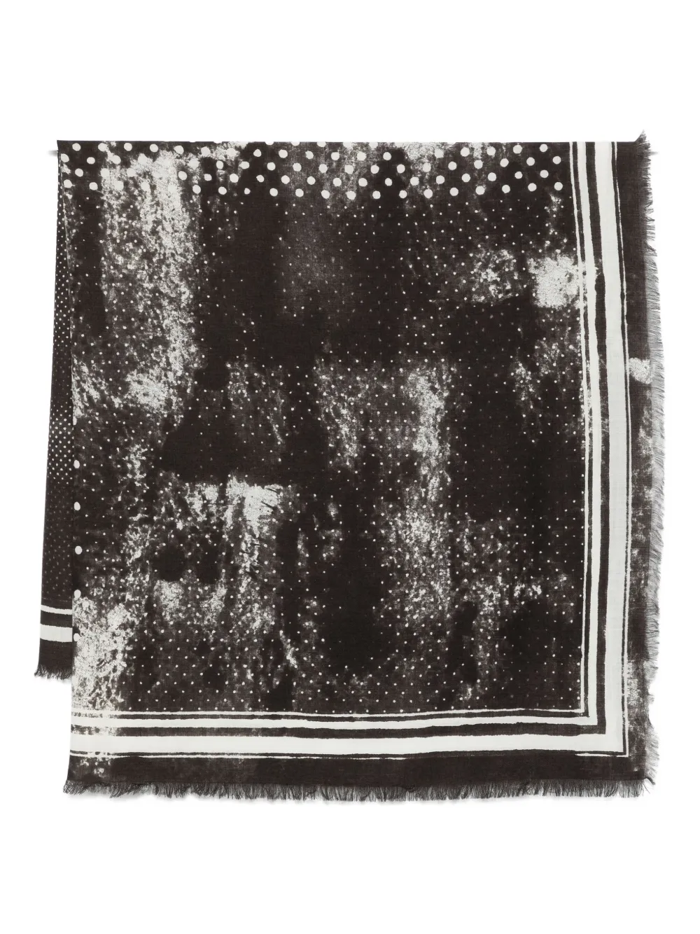 

Потертый шерстяной шарф Destin, черный