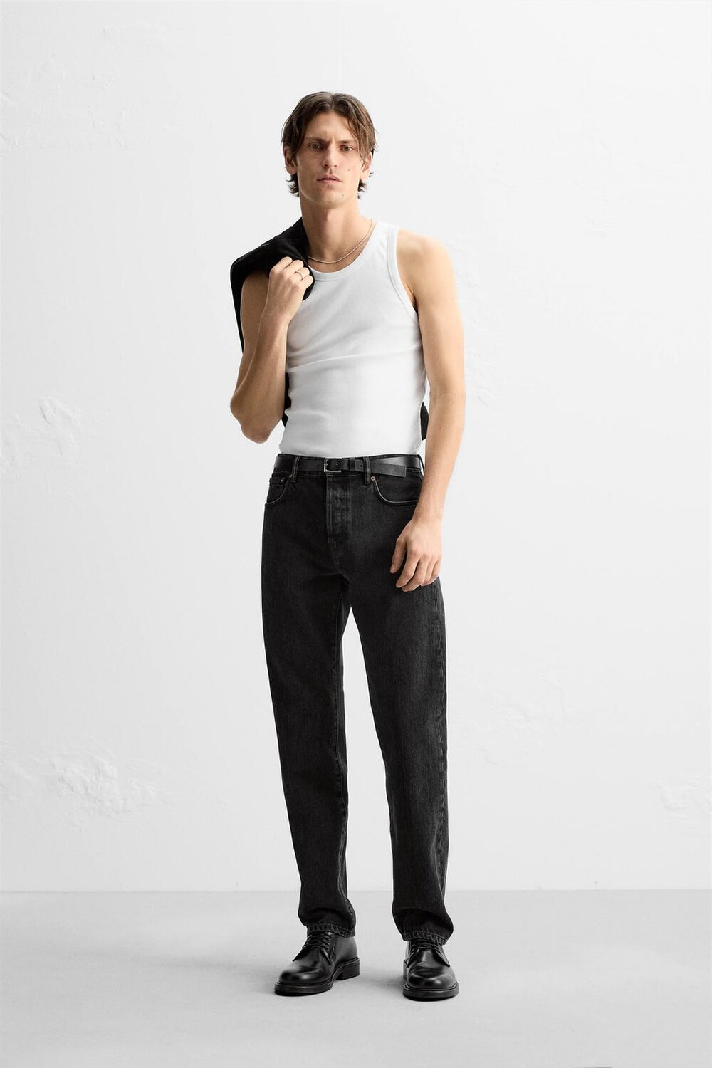 

Прямые джинсы ZARA, черный