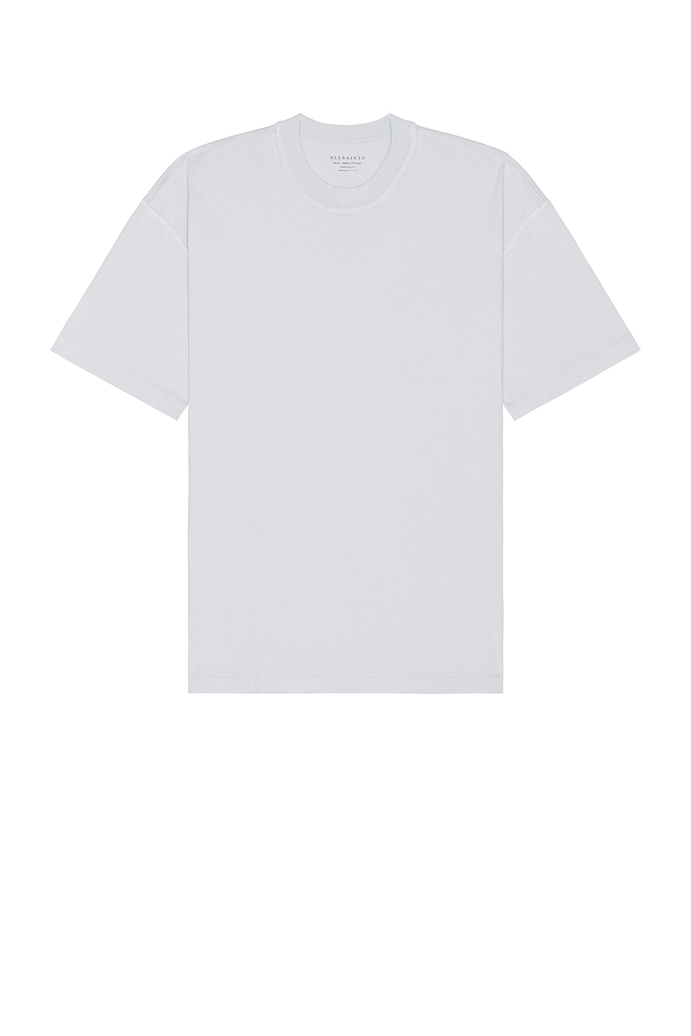 

Футболка айзека Allsaints, цвет bethel blue