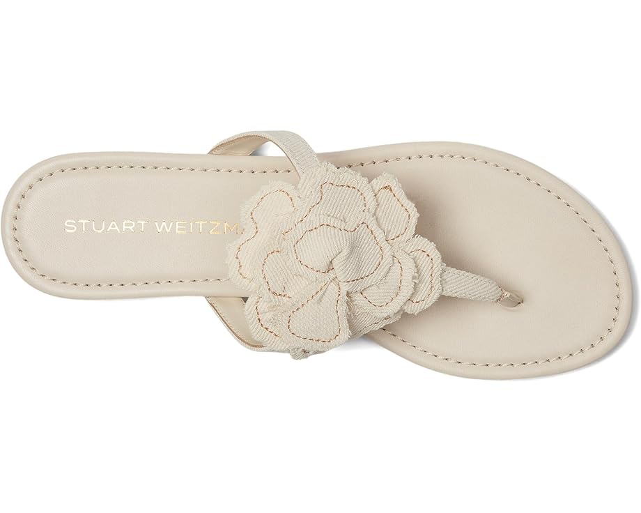 Сандалии Stuart Weitzman Rio T-strap Sandals, цвет Linen — фото 2