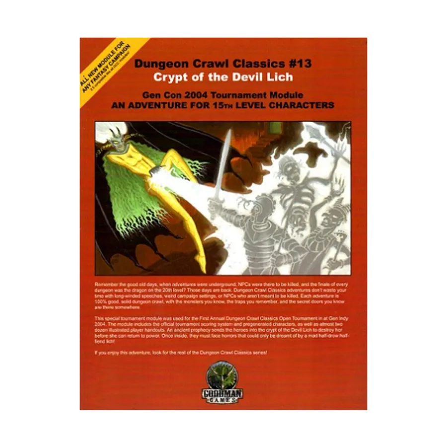 

Crypt of the Devil Lich (2nd Printing), Dungeon Crawl Classics - #1-15 (d20), мягкая обложка