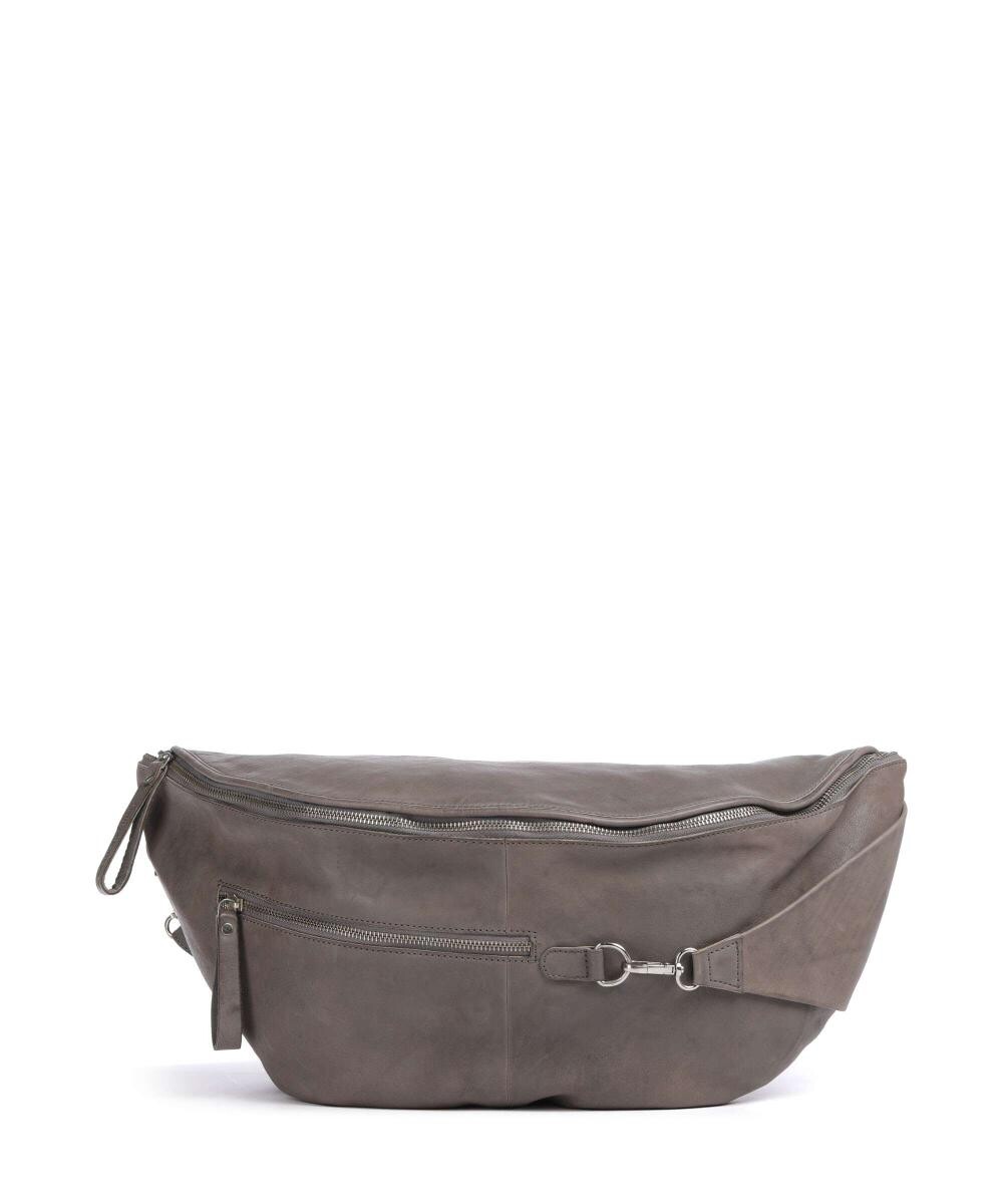 

Сумка-Слинг kohlmarkt 108 из зернистой яловой кожи. Taschendieb Wien, серый