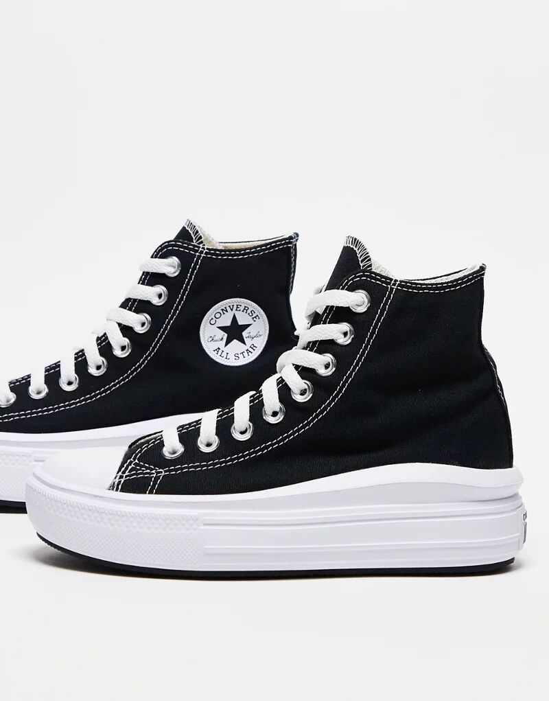 

Черные кожаные высокие кеды Converse Chuck Taylor All Star Move