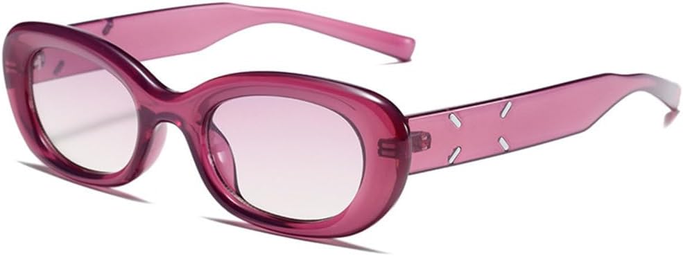 

Солнцезащитные очки овальной формы 2026 года, роскошные серые оттенки, винтажные стильные солнцезащитные очки в стиле ретро, ​​классические очки, C4, один размер MTZJH, One Color