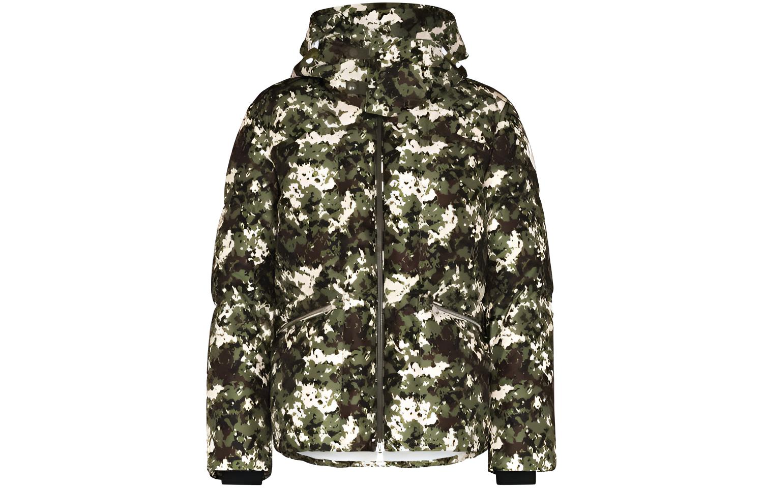 

Moncler Белая камуфляжная пуховая куртка, Green Camouflage
