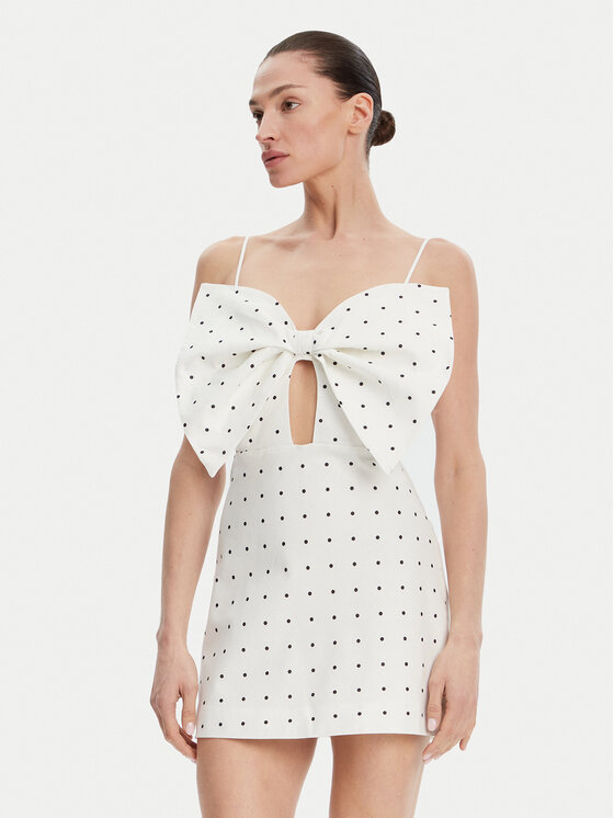 

Летнее платье стандартный крой Vieda Linen Bow 59711DB Bardot, белый