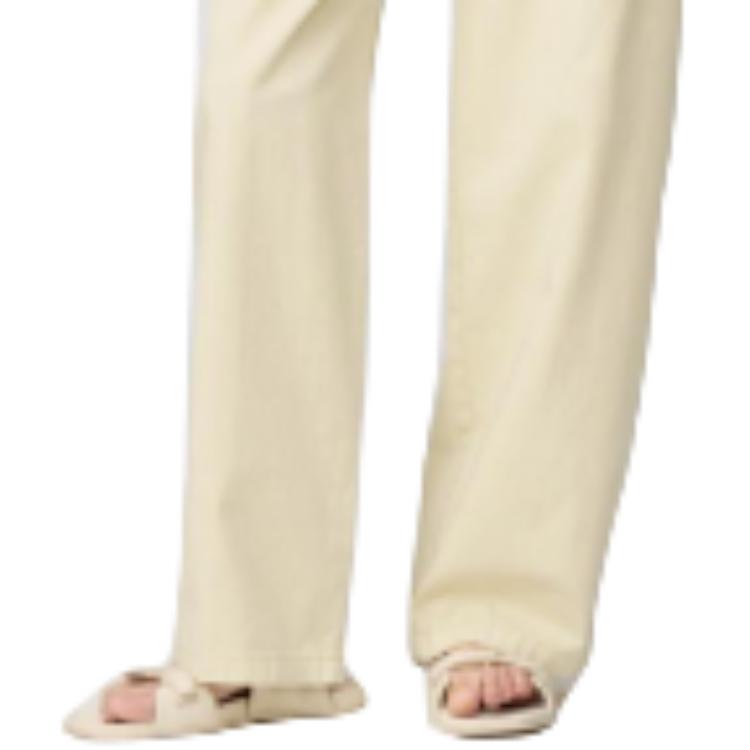 U Collection SS25 повседневные брюки женские beige UNIQLO, бежевый — фото 4
