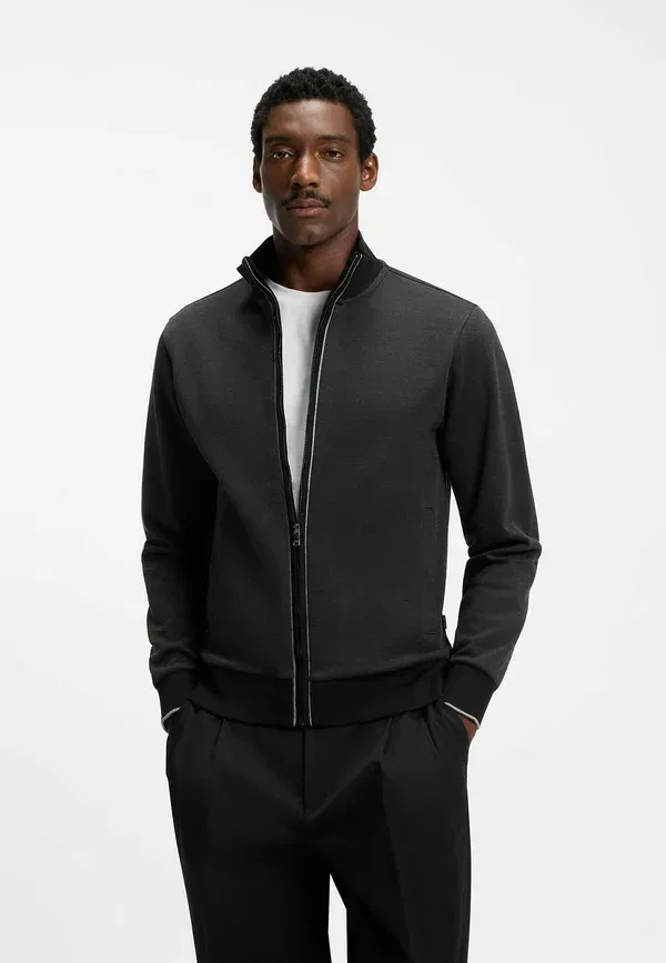 Толстовка на молнии H shepherd 80 zip up sweatshirt Boss, черный