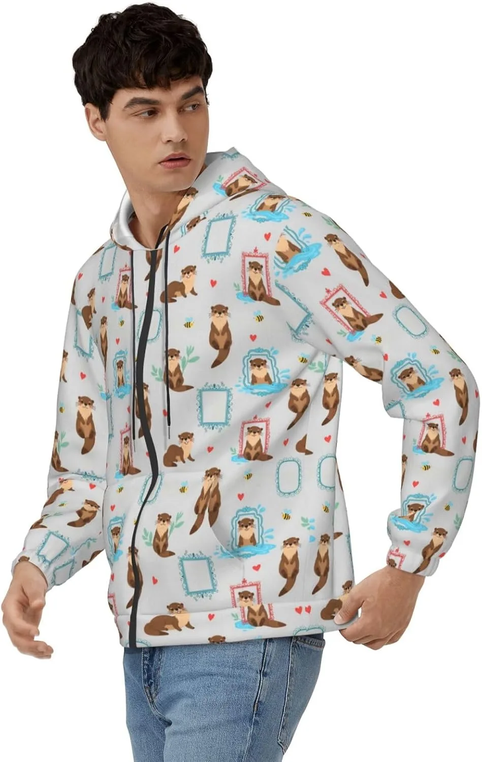 

Мужская толстовка с капюшоном и карманами KATVEESC