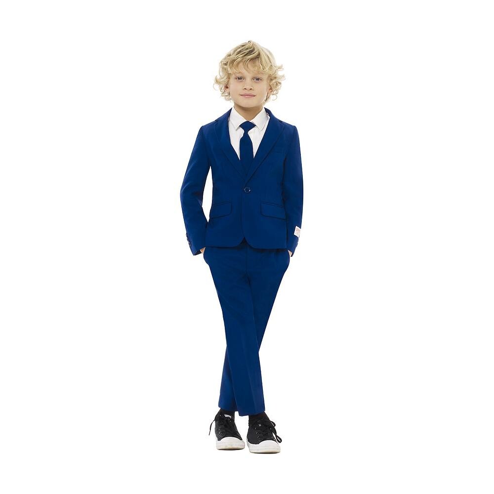 

Костюмы Oppoдля мальчиков 2–8 лет, темно-синий однотонный костюм Royale OppoSuits, синий