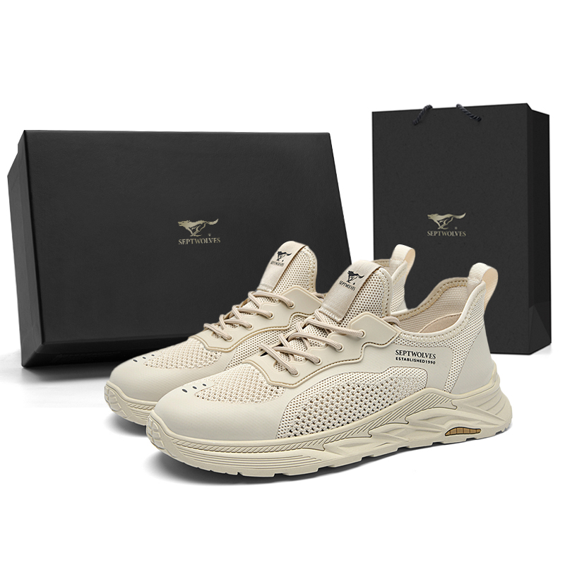 

SEPTWOLVES Низкие повседневные туфли мужские песочные, цвет Sand (Standard Leather Shoe Size)