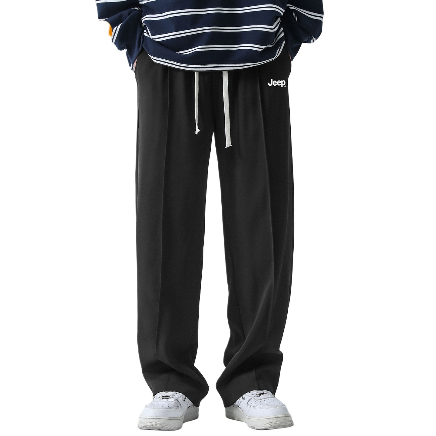 

Повседневные брюки Unisex Moderate Straight Fit Jeep, черный