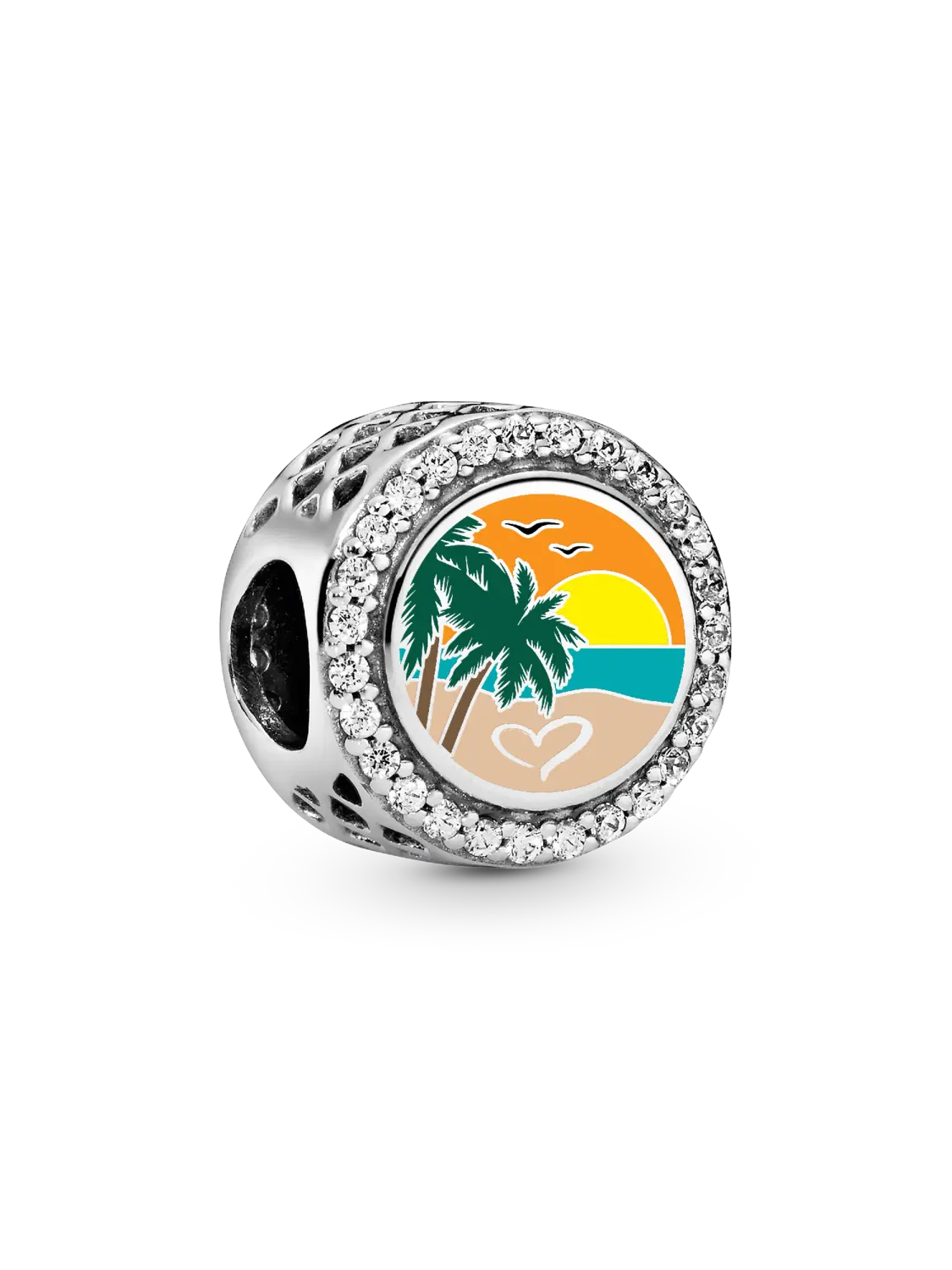 

Шарм Pandora Engravable Beach Heart Scene, серебро 925 пробы