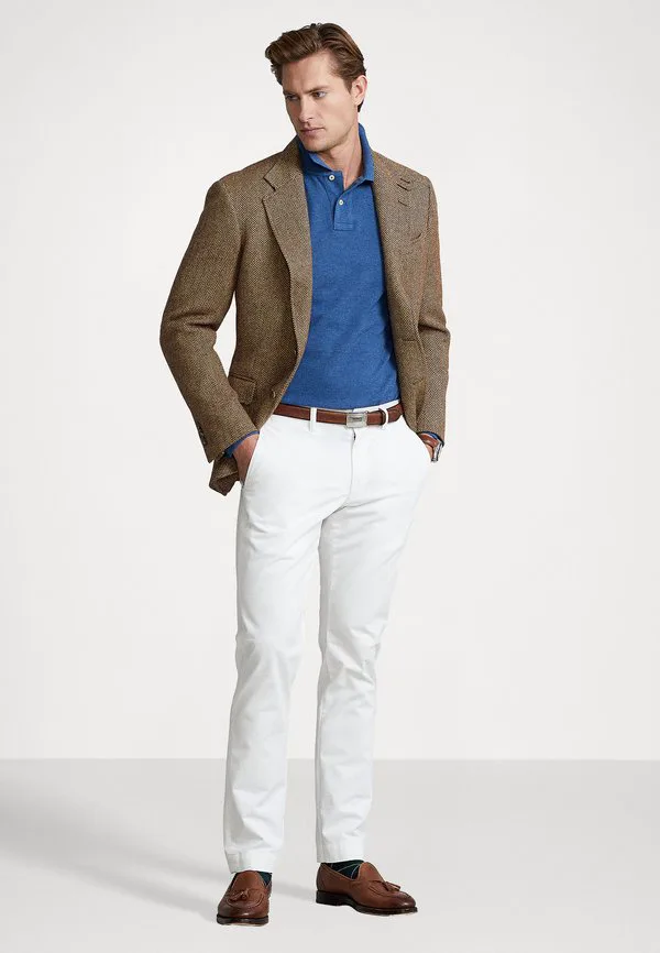 Брюки-Чиносы bedford из эластичной ткани зауженного кроя Polo Ralph Lauren, Pure White — фото 2
