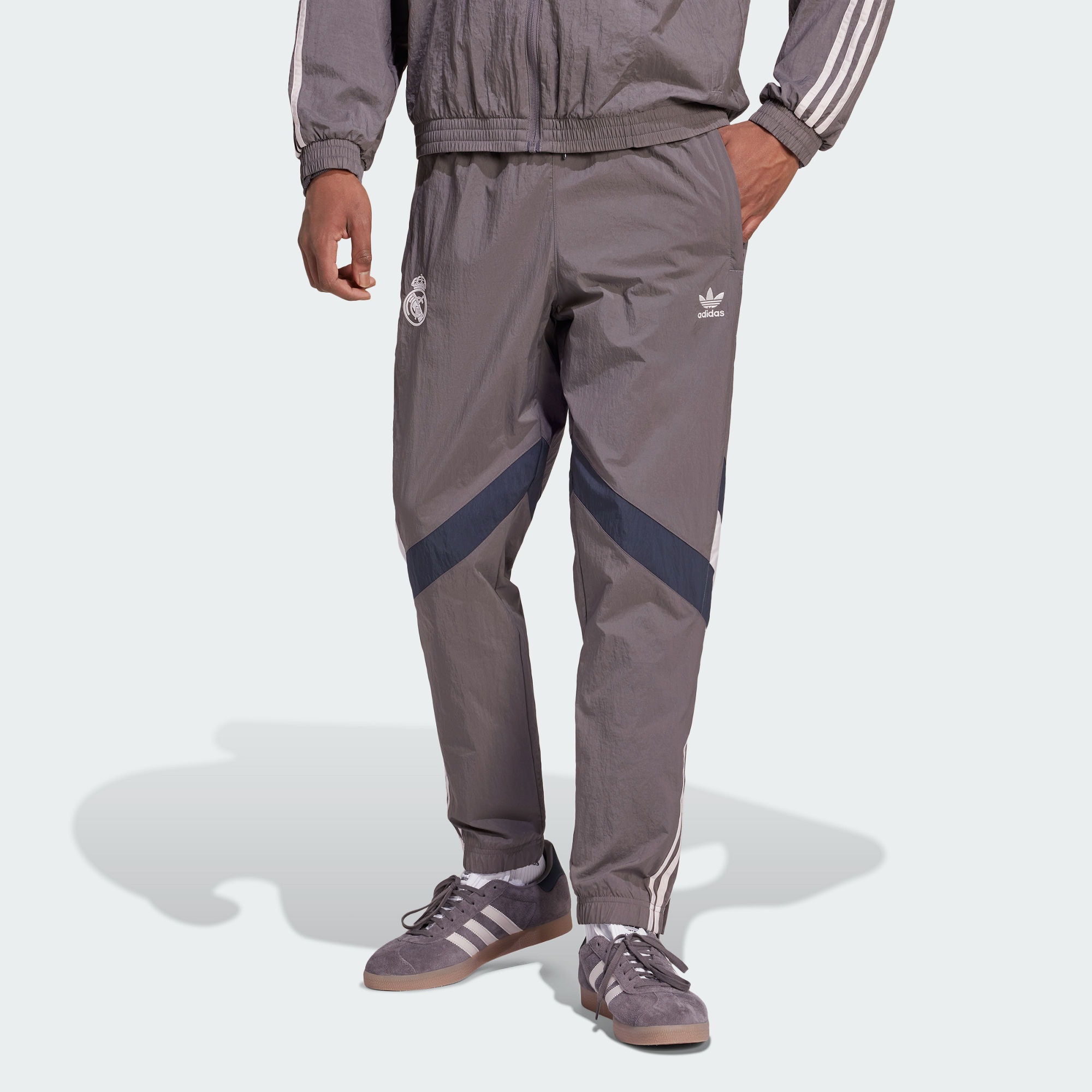 AdiClub Real Madrid Originals Track Pants Adidas Originals, серый — фото 4