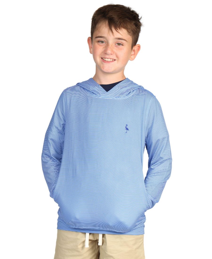 

Детская толстовка с микрополосатым принтом для мальчиков Tailorbyrd, Blue