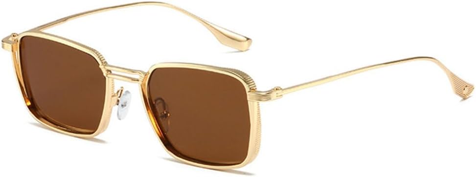 

Солнцезащитные очки MUTYNE Retro Square в металлической оправе для женщин, модные солнцезащитные очки UV400 темно-зеленого цвета, мужские солнцезащитные очки в стиле панк, Golden Tea