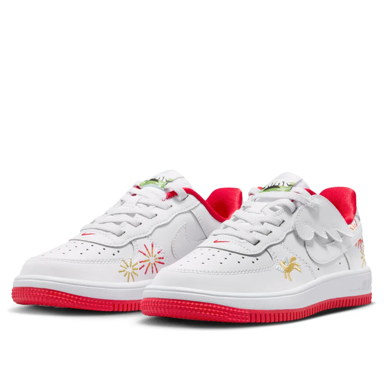 Кроссовки Nike Force 1 Low EasyOn 'Год необузданной лошади' IQ1136-111, белый — фото 4