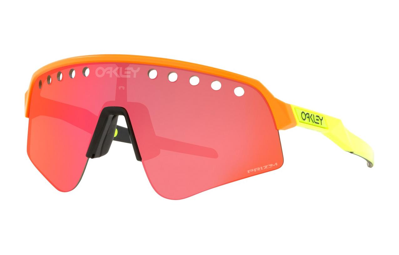 

Oakley Пластиковые солнцезащитные очки нестандартной формы мужские оранжевые, Orange