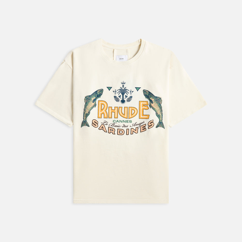 

Футболка Rhude Sardines Tee, цвет Vintage White