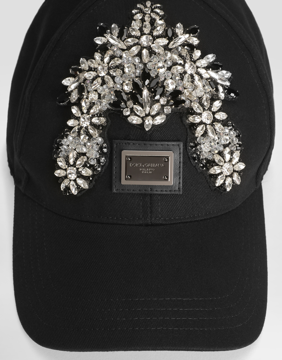 Бейсболка из хлопкового твила Dolce & Gabbana, черный — фото 3