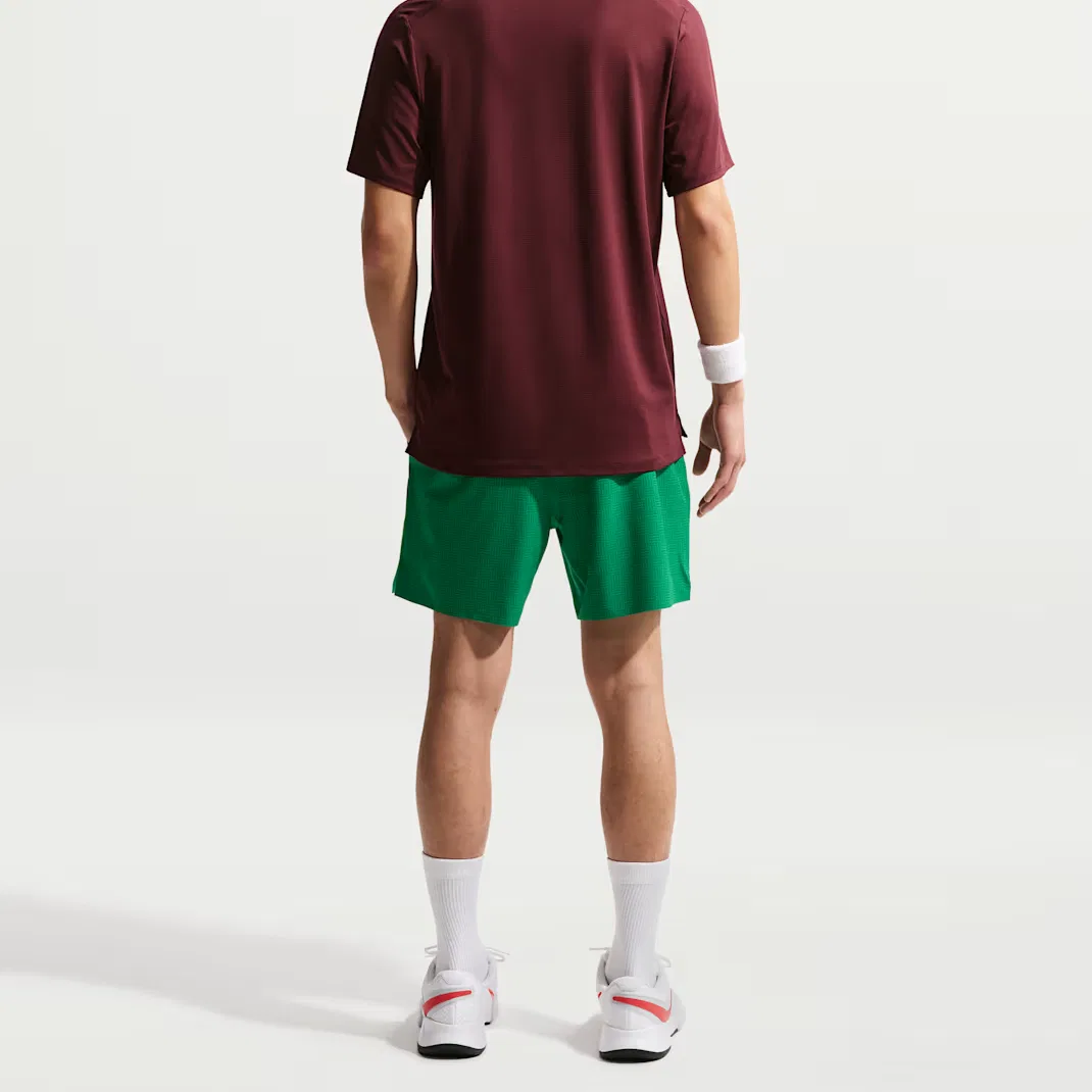 Мужские теннисные шорты Court Advantage Nike, Malachite/White — фото 4