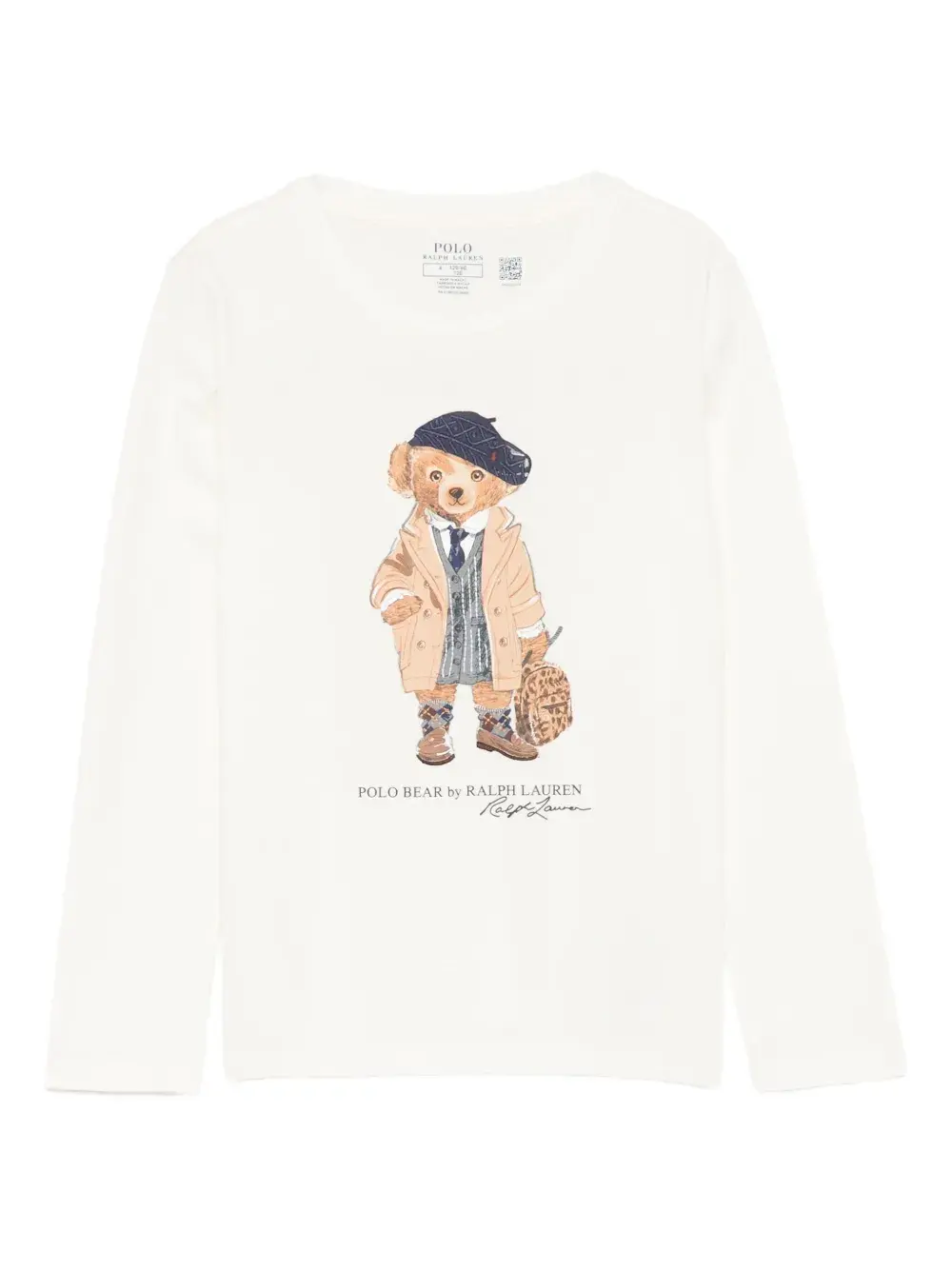

Футболка с логотипом Polo Ralph Lauren Kids, белый