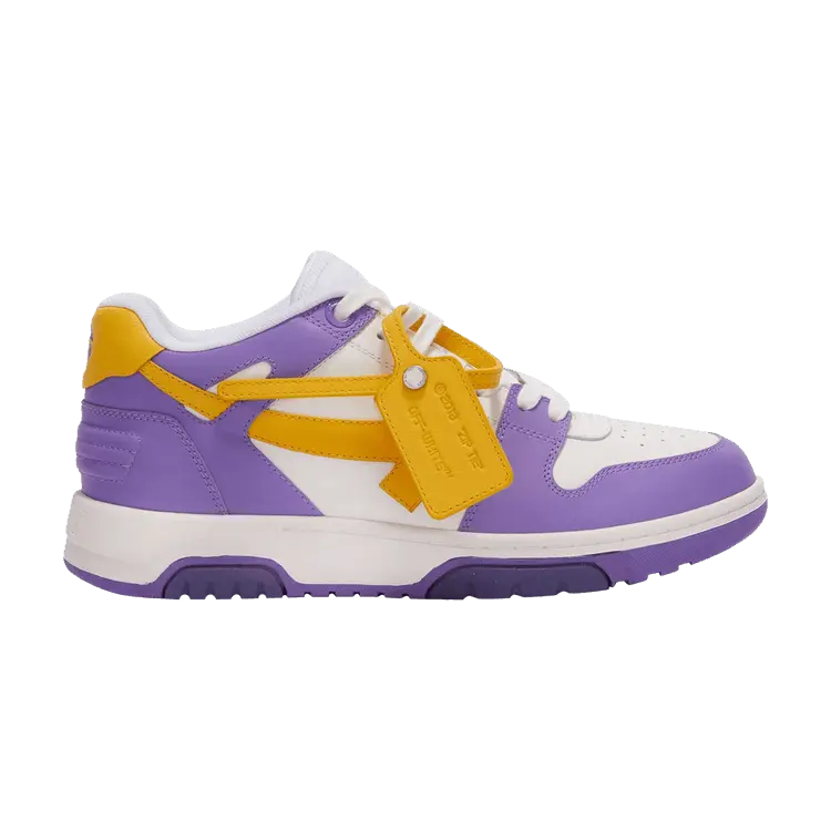 

Кроссовки Off-White Out of Office Purple Yellow, фиолетовый